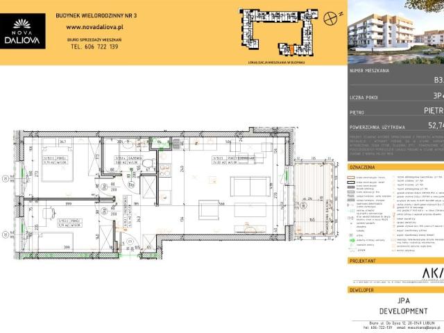 Mieszkanie 52,7m²