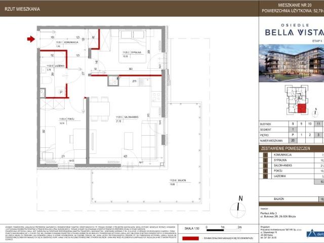 Mieszkanie 52,8m²