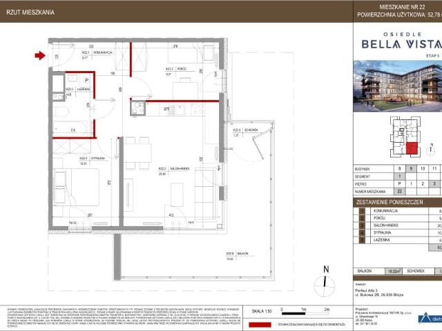 Mieszkanie 52,8m²
