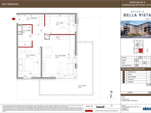 Mieszkanie 52,8m²