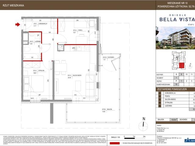Mieszkanie 52,8m²