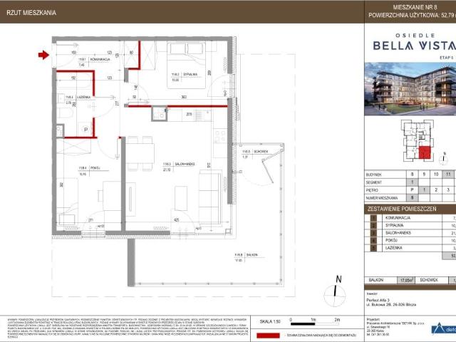 Mieszkanie 52,8m²