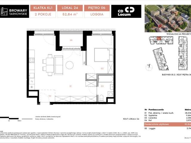 Mieszkanie 52,8m²