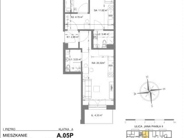 Mieszkanie 52,8m²