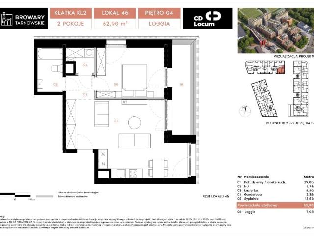 Mieszkanie 52,9m²