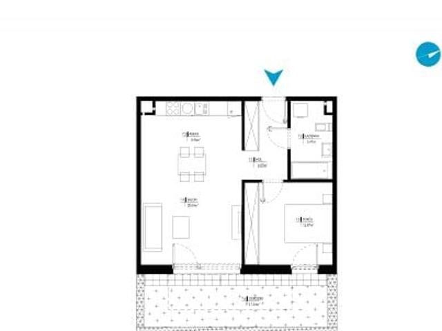 Mieszkanie 52,9m²