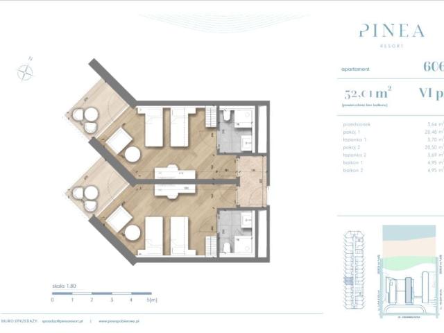 Mieszkanie 52m²