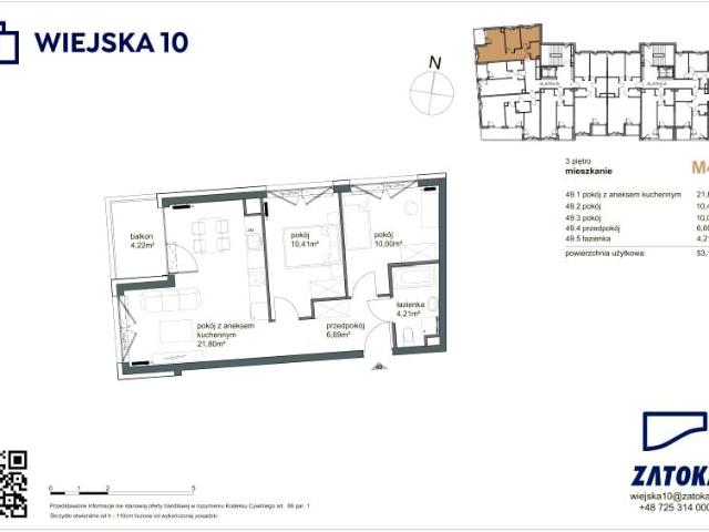 Mieszkanie 53,1m²
