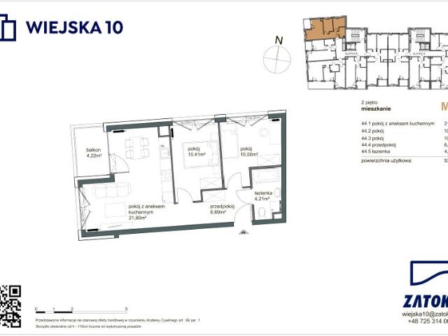 Mieszkanie 53,1m²