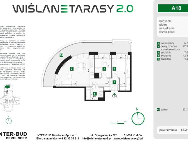 Mieszkanie 53,2m²