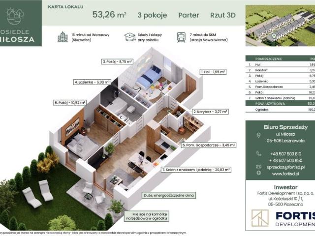 Mieszkanie 53,3m²