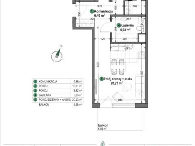 Mieszkanie 53,4m²