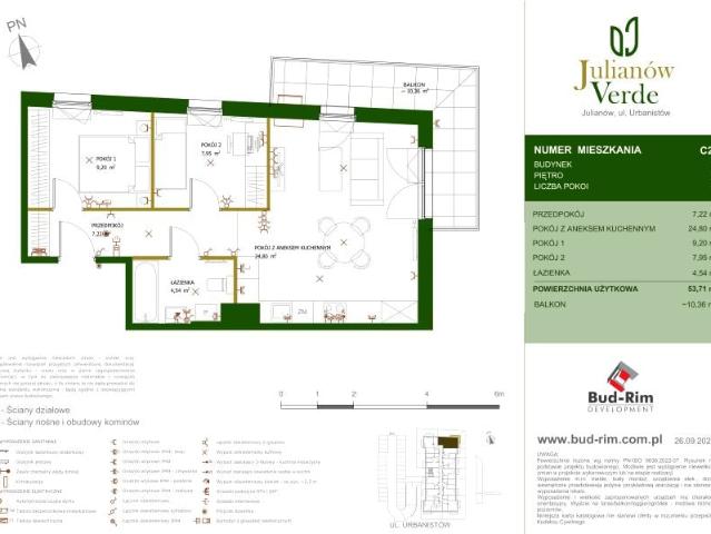 Mieszkanie 53,7m²