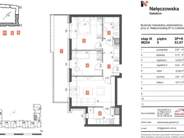 Mieszkanie 53,7m²