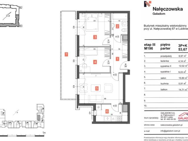 Mieszkanie 53,7m²