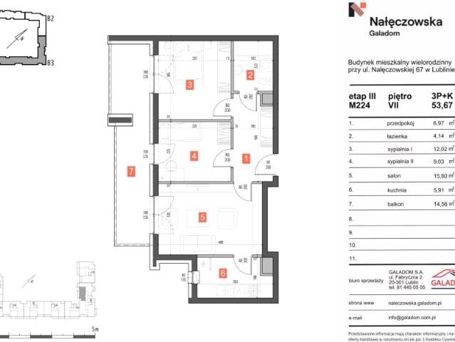 Mieszkanie 53,7m²