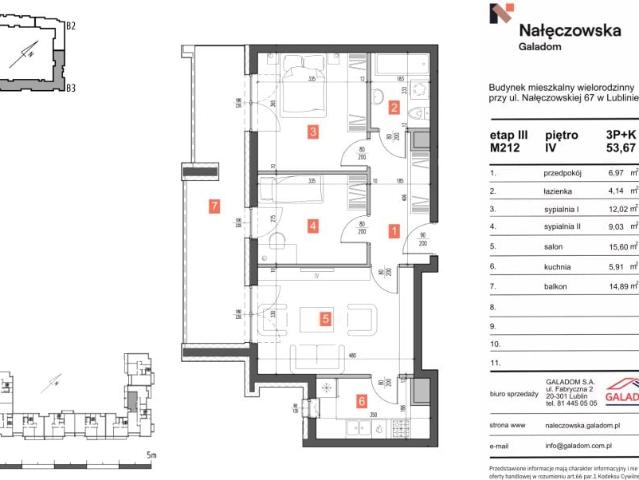 Mieszkanie 53,7m²