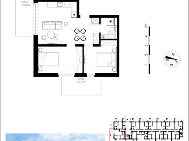 Mieszkanie 53,8m²