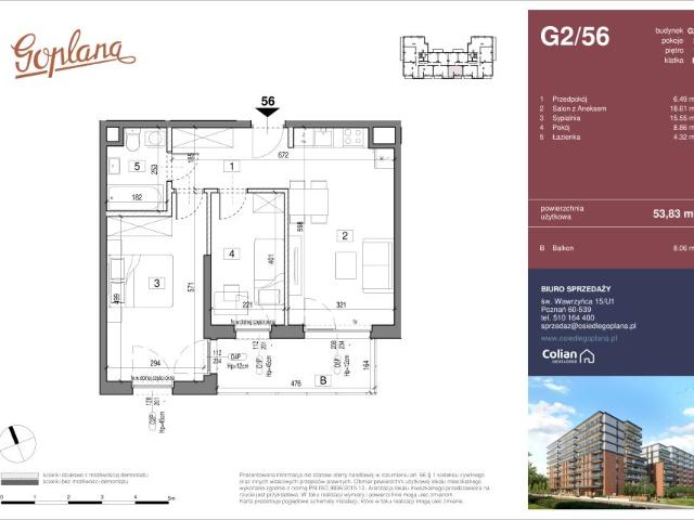 Mieszkanie 53,8m²
