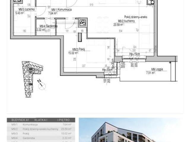 Mieszkanie 53,9m²