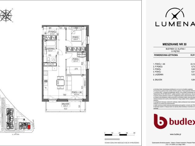 Mieszkanie 53,9m²