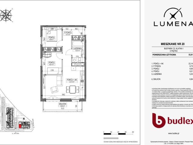 Mieszkanie 53,9m²