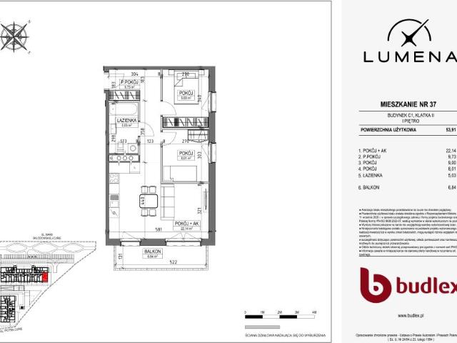 Mieszkanie 53,9m²