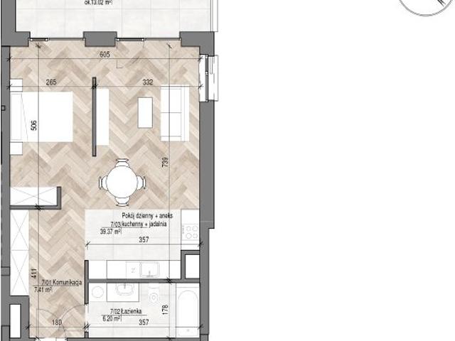 Mieszkanie 53m²