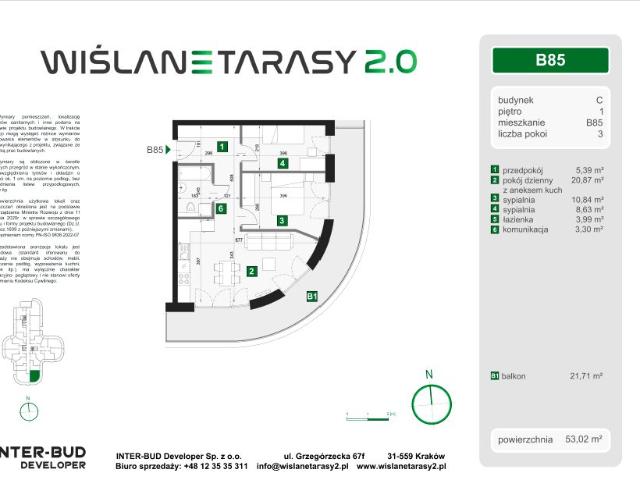 Mieszkanie 53m²