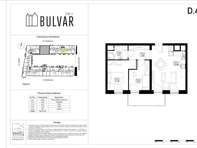 Mieszkanie 53m²