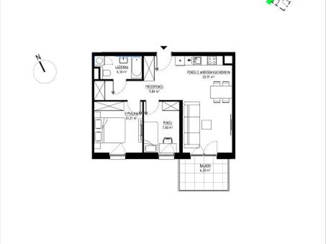 Mieszkanie 53m²