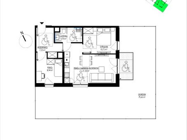 Mieszkanie 53m²