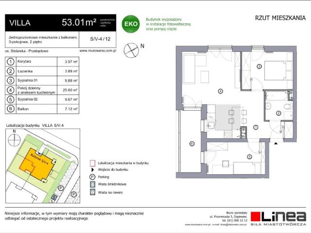 Mieszkanie 53m²