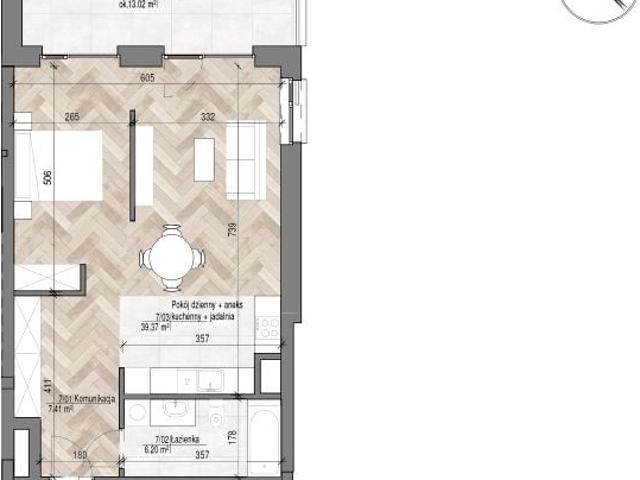Mieszkanie 53m²