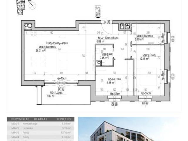 Mieszkanie 64,1m²