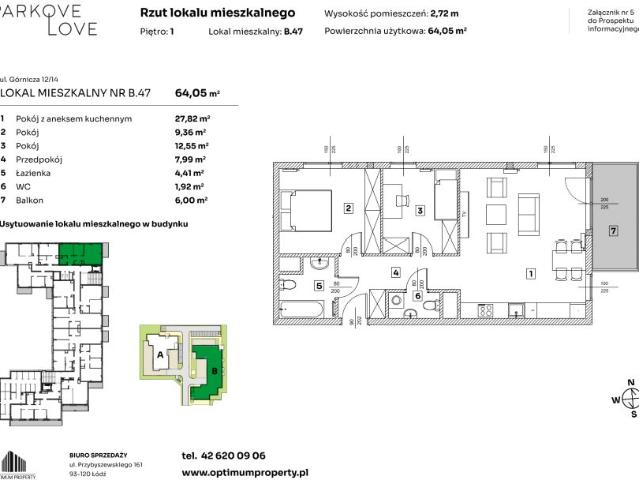 Mieszkanie 64,1m²