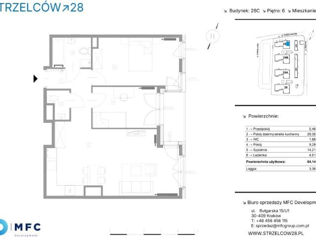 Mieszkanie 64,1m²