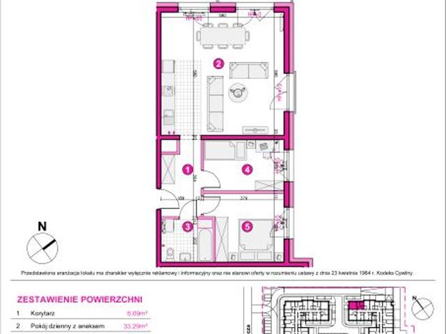 Mieszkanie 64,1m²