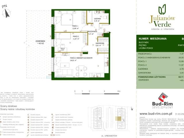 Mieszkanie 64,1m²