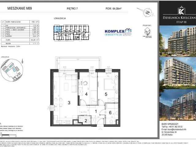 Mieszkanie 64,1m²