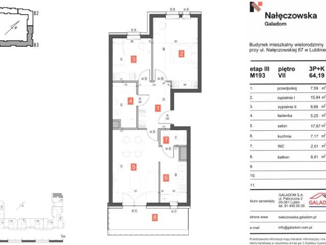 Mieszkanie 64,2m²