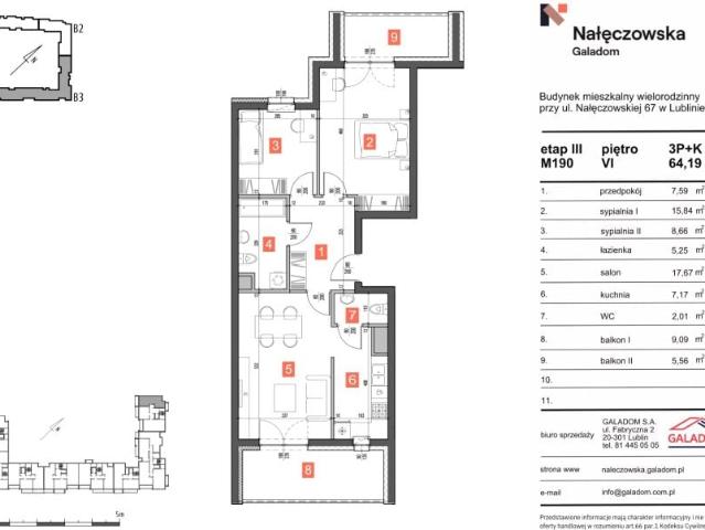 Mieszkanie 64,2m²