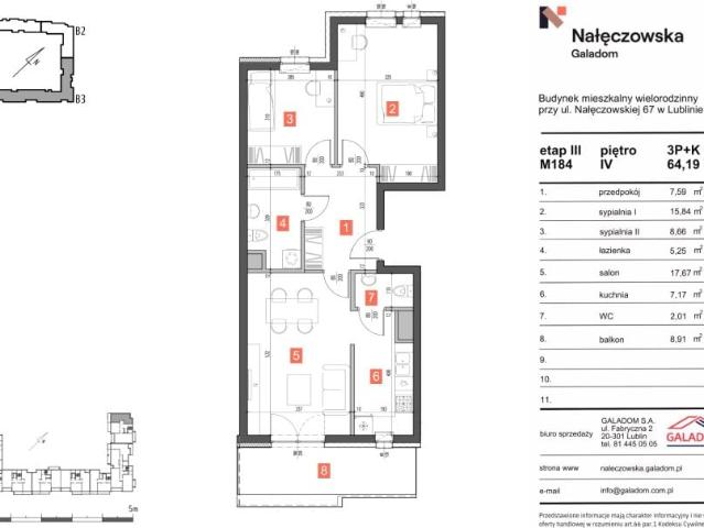 Mieszkanie 64,2m²