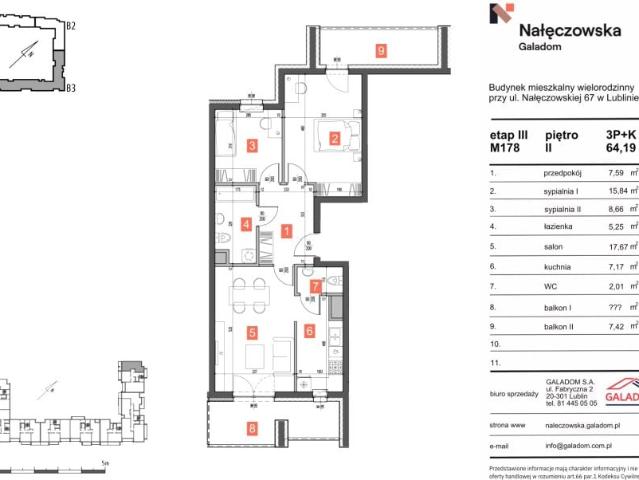 Mieszkanie 64,2m²