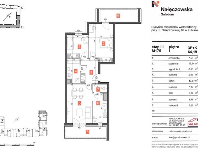 Mieszkanie 64,2m²