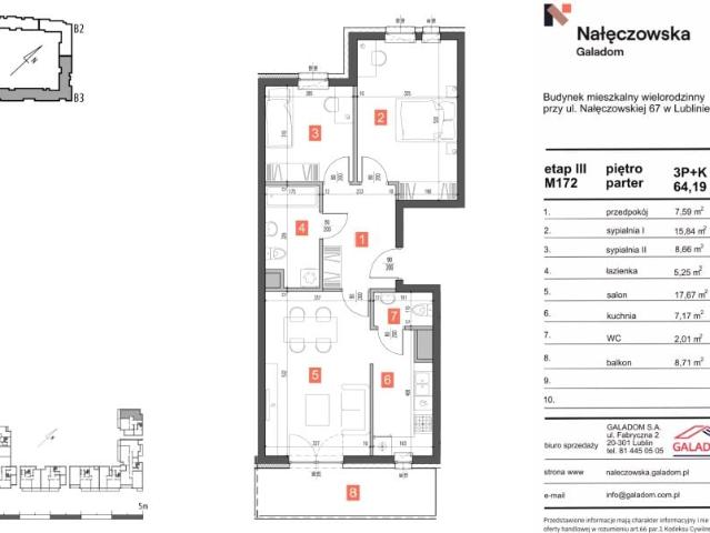 Mieszkanie 64,2m²