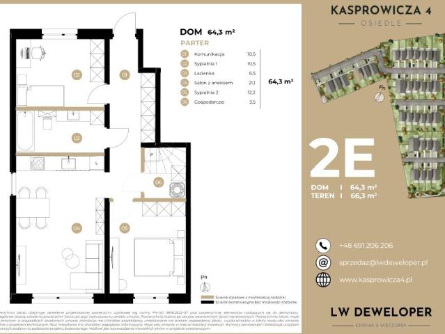 Mieszkanie 64,3m²