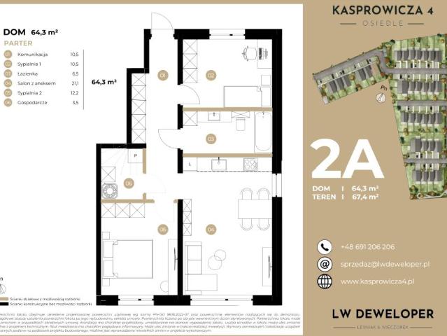 Mieszkanie 64,3m²
