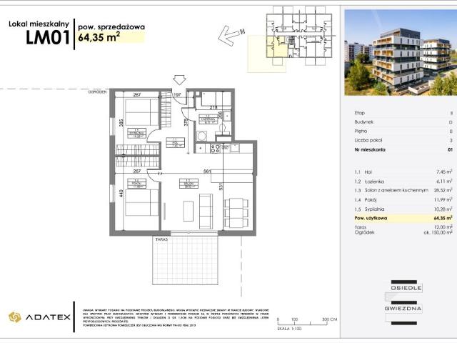 Mieszkanie 64,4m²