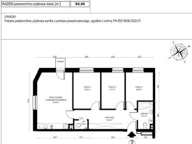 Mieszkanie 64,4m²